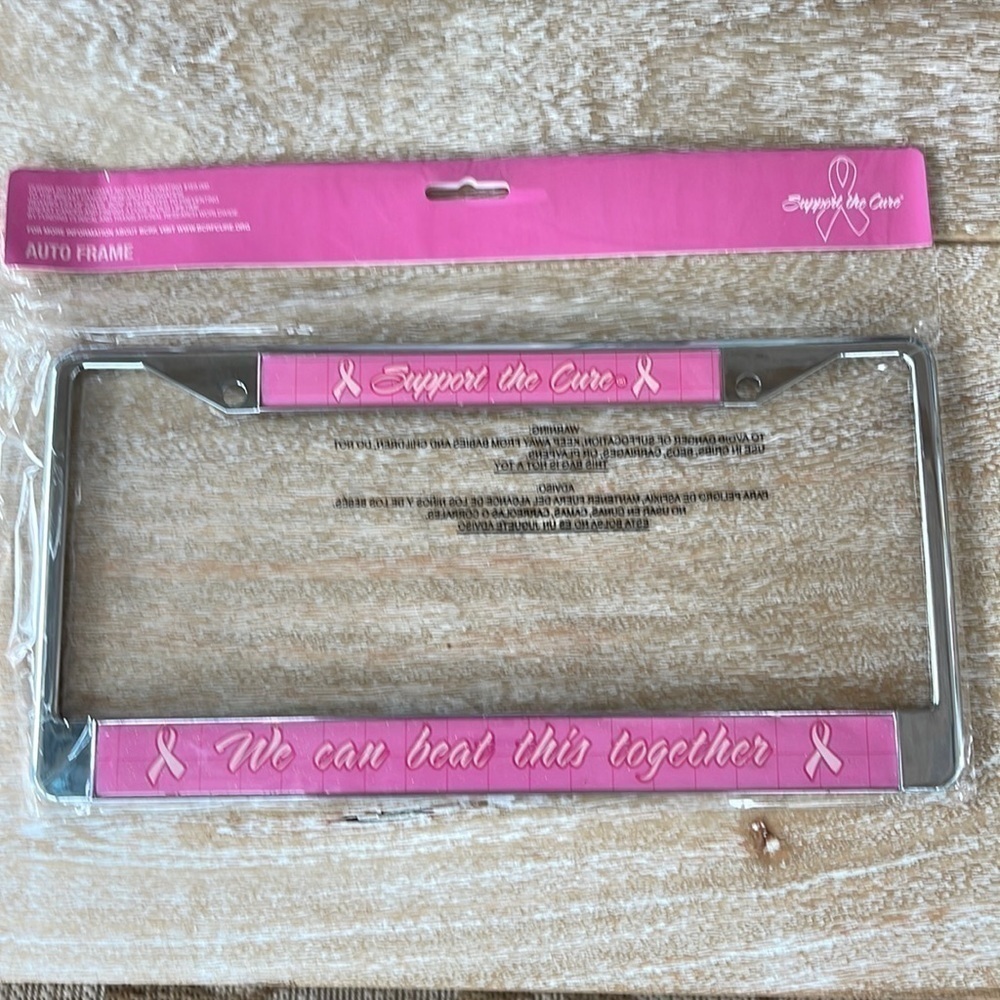 𝅺NWT Support The Cure License Plate Covers
